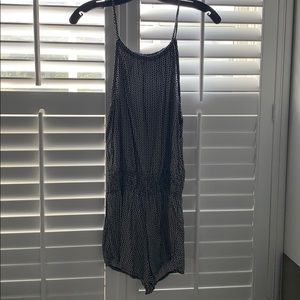 Black and White Floral Brandy Melville Romper